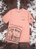 John Wayne Stock & Supply Co. Hooey T-Shirt - Light Brown - Apparel - Hooey - Bronco Western Supply Co.