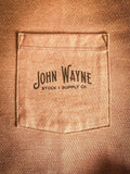 John Wayne Stock & Supply Co. Hooey T-Shirt - Light Brown - Apparel - Hooey - Bronco Western Supply Co.