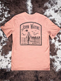 John Wayne Stock & Supply Co. Hooey T-Shirt - Light Brown - Apparel - Hooey - Bronco Western Supply Co.