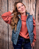 Jolie Hooey Reversible Puffer Vest - Apparel - Hooey - Bronco Western Supply Co.