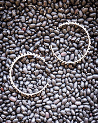 June Stud Bubble Hoop Fashion Earring - Silver – Jewelry from Bronco Western Supply Co.