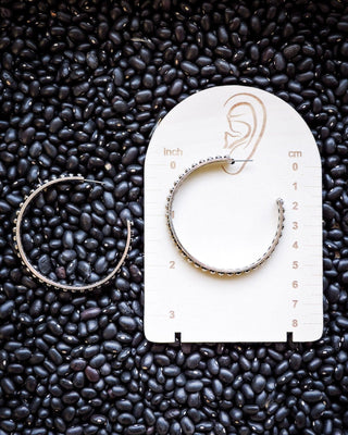 June Stud Bubble Hoop Fashion Earring - Silver – Jewelry from Bronco Western Supply Co.