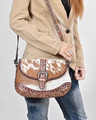Juniper Tooled Cowhide Crossbody Bag – Purses & Wallets from Bronco Western Supply Co.