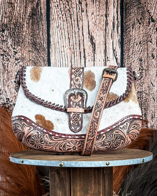 Juniper Tooled Cowhide Crossbody Bag – Purses & Wallets from Bronco Western Supply Co.