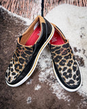 Kaia Twisted X Slip - On Kicks - Black and Cheetah - Women's Shoes - Twisted X - Bronco Western Supply Co.