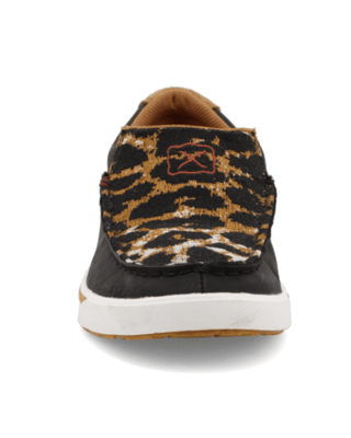 Kaia Twisted X Slip - On Kicks - Black and Cheetah – Women's Shoes from Bronco Western Supply Co.