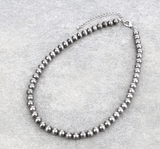 Kenna Navajo Style Fashion Pearl Necklace - Natural - Jewelry - Blue Tortoise - Bronco Western Supply Co.