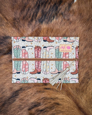 Kicker Boot Velvet Makeup Bag by Makeup Junkie Bags – Accessories from Bronco Western Supply Co.