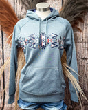 Ladies Legendary Hooey Hoodie in Blue Polar Fleece - Apparel - Hooey - Bronco Western Supply Co.