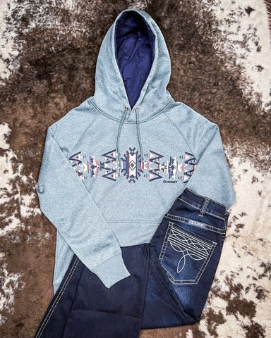 Ladies Legendary Hooey Hoodie in Blue Polar Fleece - Apparel - Hooey - Bronco Western Supply Co.