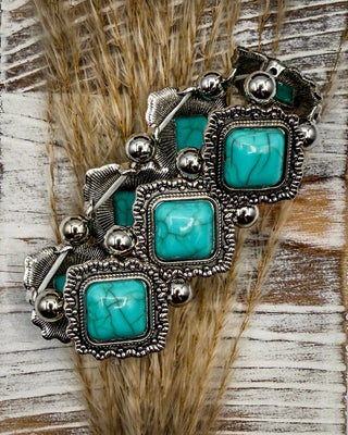 Landry Stretch Bracelet in Teal – Jewelry from Bronco Western Supply Co.
