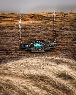 Laramie Stone Aztec Necklace – Jewelry from Bronco Western Supply Co.