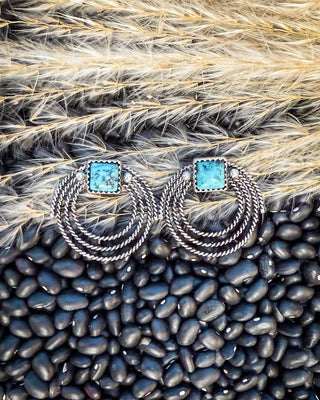 Large Lasso - Stud Earrings - Western Jewelry - Earring - Bronco Western Supply Co.