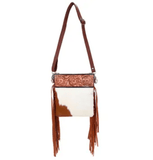 Lariat Hair on Hide Fringe Crossbody Bag - Purses & Wallets - Sixtease Bags - Bronco Western Supply Co.