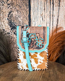 Lark Hair on Hide Phone Crossbody Bag - Purses & Wallets - Sixtease Bags - Bronco Western Supply Co.