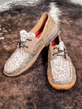 Leah Twisted X Boat Shoe Driving Moc - Distressed & Leopard - Women's Shoes - Twisted X - Bronco Western Supply Co.