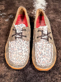 Leah Twisted X Boat Shoe Driving Moc - Distressed & Leopard - Women's Shoes - Twisted X - Bronco Western Supply Co.