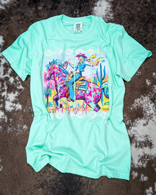 Leave Her Wild Cowgirl Graphic Tee – Apparel from Bronco Western Supply Co.