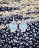 Leif Genuine Turquoise Earrings - Jewelry - Sowell Jewelry - Bronco Western Supply Co.