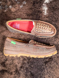 Leila Twisted X Slip - On Driving Moc - Woven Brown & Coffee - Women's Shoes - Twisted X - Bronco Western Supply Co.