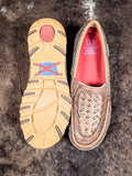 Leila Twisted X Slip - On Driving Moc - Woven Brown & Coffee - Women's Shoes - Twisted X - Bronco Western Supply Co.
