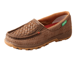 Leila Twisted X Slip - On Driving Moc - Woven Brown & Coffee - Women's Shoes - Twisted X - Bronco Western Supply Co.