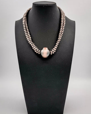 Lennox Layered Bead Fashion Necklace in Copper – Jewelry from Bronco Western Supply Co.