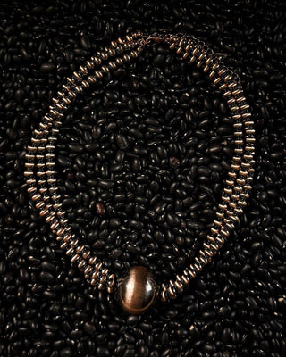 Lennox Layered Bead Fashion Necklace in Copper – Jewelry from Bronco Western Supply Co.