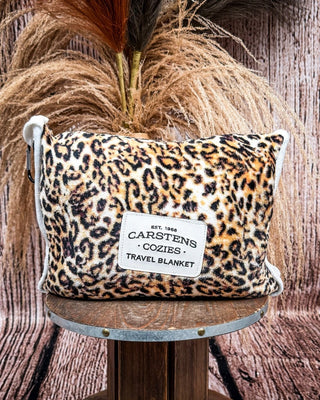 Leopard Print Travel Blanket with Carrying Case – Home Decor from Bronco Western Supply Co.