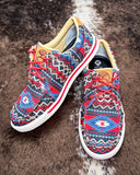 Liberty Loop Twisted X Hooey Loper - Red Aztec Multi - Women's Shoes - Twisted X - Bronco Western Supply Co.