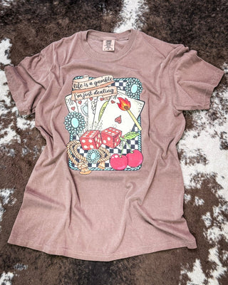 Life is A Gamble Graphic Tee – Apparel from Bronco Western Supply Co.