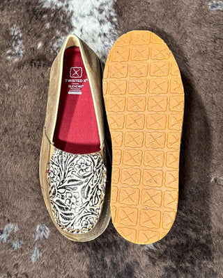 Liliosa Twisted X Slip - On Loafer - Bomber & Light Taupe – Women's Shoes from Bronco Western Supply Co.