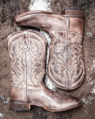 Lindsey Burnished Brown Boots by Roper – Women's Shoes from Bronco Western Supply Co.