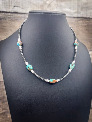 Livia Pink Conch and Turquoise Sterling Silver Necklace – Jewelry from Bronco Western Supply Co.