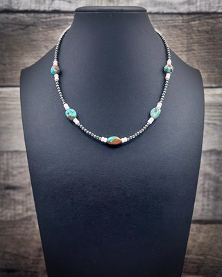 Livia Pink Conch and Turquoise Sterling Silver Necklace – Jewelry from Bronco Western Supply Co.