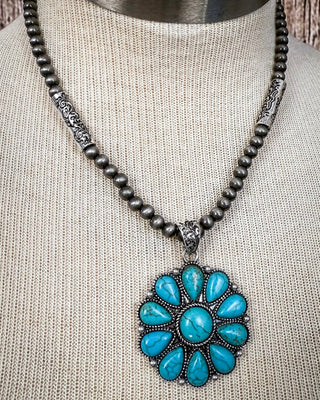 Lola Flower Pendant Fashion Necklace – Jewelry from Bronco Western Supply Co.