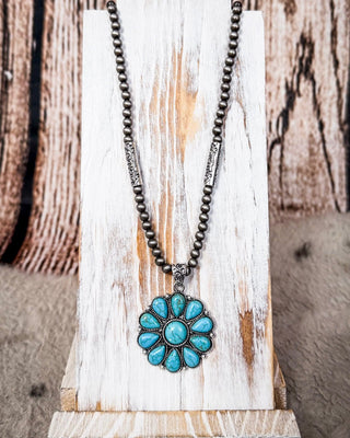 Lola Flower Pendant Fashion Necklace – Jewelry from Bronco Western Supply Co.