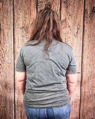 Lone Star Bloom Graphic Tee - Gray – Apparel from Bronco Western Supply Co.