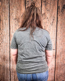 Lone Star Bloom Graphic Tee - Gray - Apparel - Lotus Fashion - Bronco Western Supply Co.