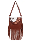 Loralei Hair on Hide Fringe Crossbody Bag - Purses & Wallets - Sixtease Bags - Bronco Western Supply Co.