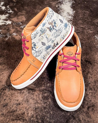 Loretta Twisted X Hooey Loper - Tan, Ivory, & Turquoise – Women's Shoes from Bronco Western Supply Co.