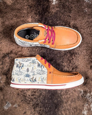 Loretta Twisted X Hooey Loper - Tan, Ivory, & Turquoise – Women's Shoes from Bronco Western Supply Co.