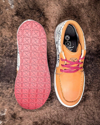 Loretta Twisted X Hooey Loper - Tan, Ivory, & Turquoise – Women's Shoes from Bronco Western Supply Co.