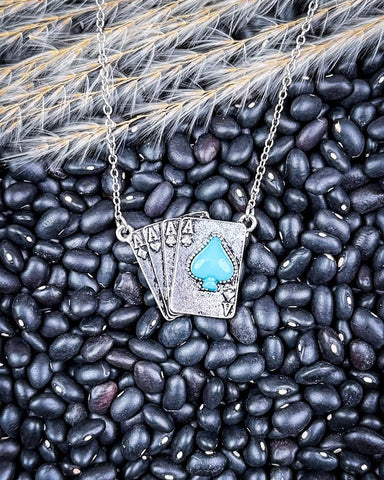 Lucky Bluff Fashion Necklace - Jewelry - Blue Tortoise - Bronco Western Supply Co.