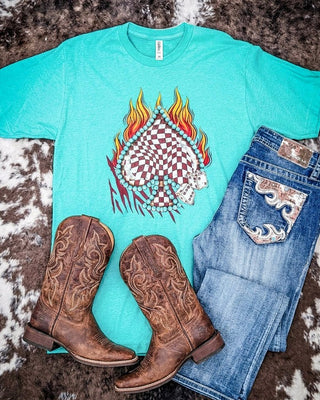 Lucky Draw Spade Graphic Tee – Apparel from Bronco Western Supply Co.