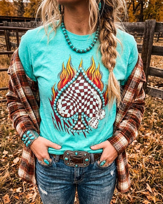 Lucky Draw Spade Graphic Tee – Apparel from Bronco Western Supply Co.