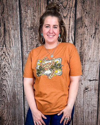 Lucky Stars Graphic Tee - Heather Harvest – Shirts & Tops from Bronco Western Supply Co.