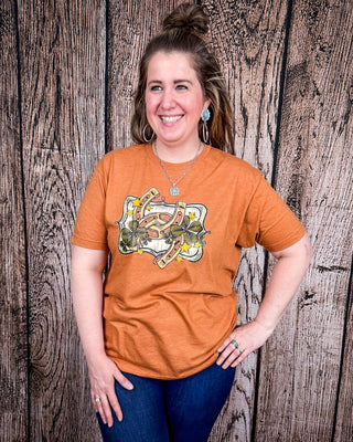 Lucky Stars Graphic Tee - Heather Harvest – Shirts & Tops from Bronco Western Supply Co.