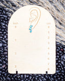 Lyra Genuine Turquoise Earrings - Jewelry - Sowell Jewelry - Bronco Western Supply Co.