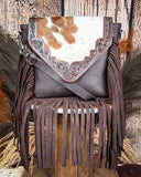 Mae Hair on Hide Fringe Crossbody Bag - Purses & Wallets - Sixtease Bags - Bronco Western Supply Co.